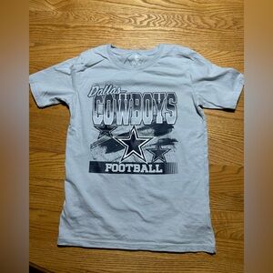 NFL Dallas Cowboys Light Gray Short Sleeve Tee Size Youth XL 16/18